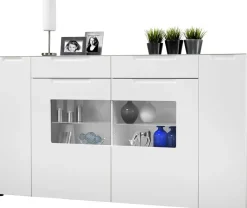 Highboard Mailand weiß Hochglanz B/H/T: ca. 192x108x40 cm