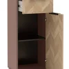 Highboard Piazza mauve B/H/T: ca. 40,3x90,9x33,05 cm