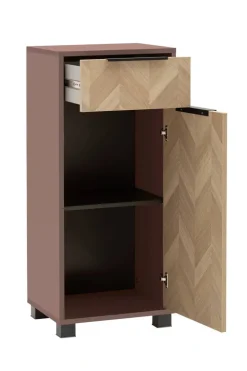 Highboard Piazza mauve B/H/T: ca. 40,3x90,9x33,05 cm