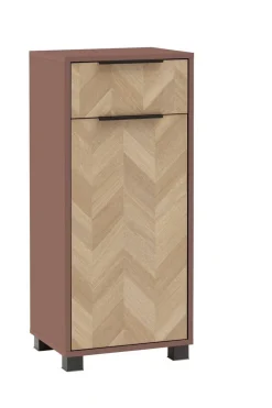Highboard Piazza mauve B/H/T: ca. 40,3x90,9x33,05 cm