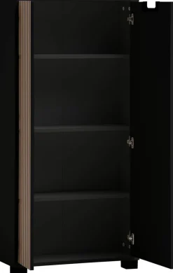 Highboard Ryker schwarz matt B/H/T: ca. 59,8x124x19,55 cm