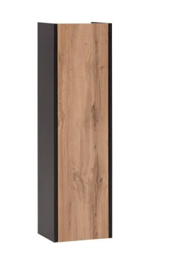 Highboard Tonder Eiche Nachbildung mattschwarz B/H/T: ca. 30,2x106,1x23,4 cm