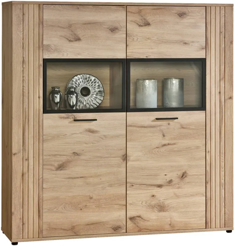 Highboard Turin Eiche Viking Nachbildung B/H/T: ca. 150x157x40 cm