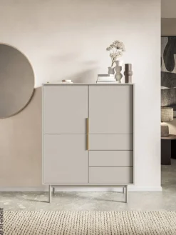 Highboard VIVA Cashmere B/H/T: ca. 104x139,5x39 cm