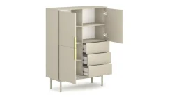 Highboard VIVA Cashmere B/H/T: ca. 104x139,5x39 cm