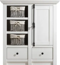 Highboard Westerland weiß B/H/T: ca. 105x115x45 cm