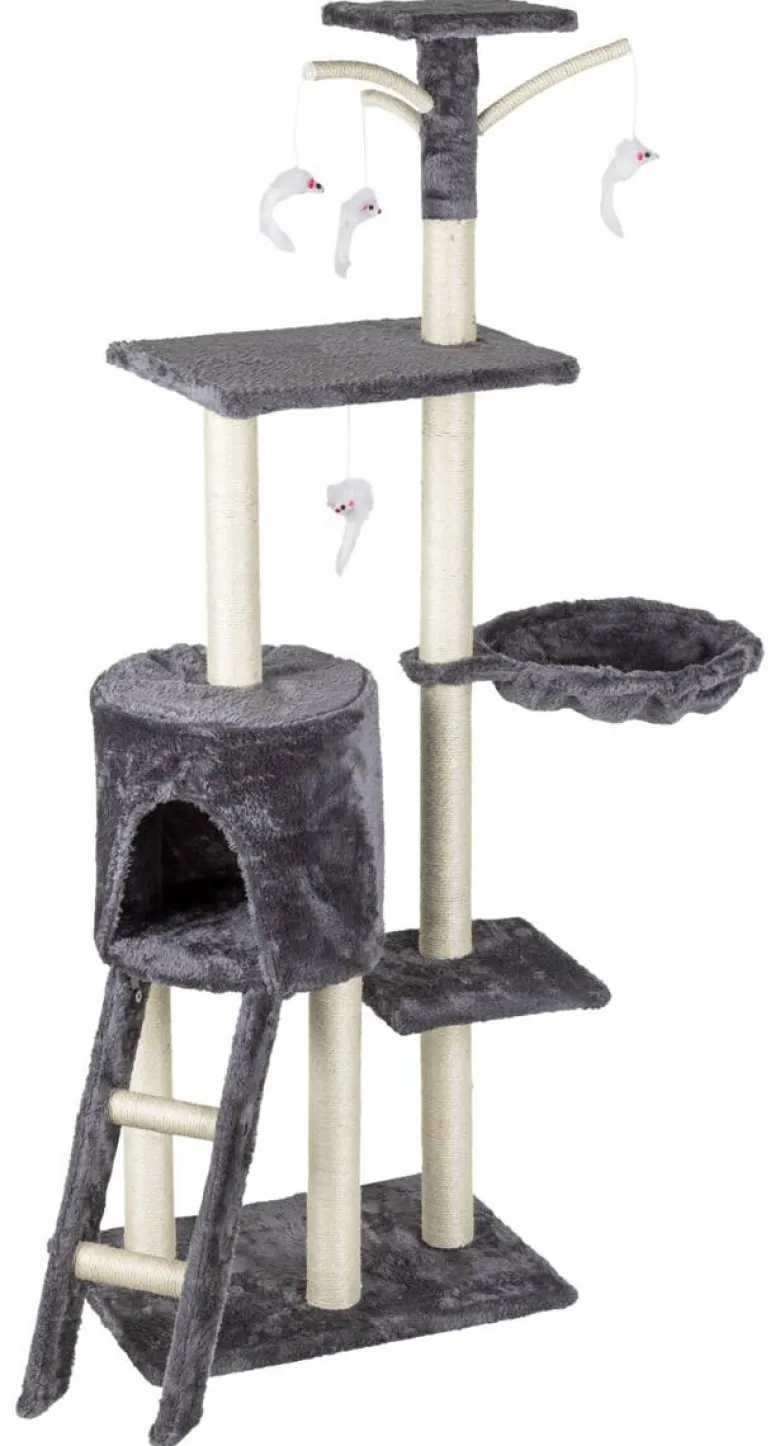 HI Kratzbaum grau Polyester