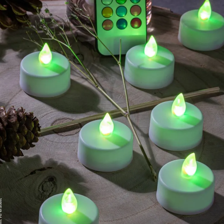 HI LED-Teelichter weiß