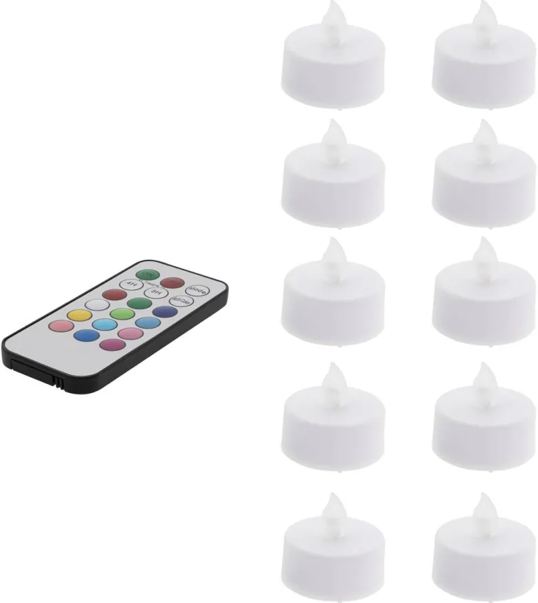HI LED-Teelichter weiß