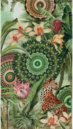 HIP Strandtuch Abhita grün Baumwolle B/L: ca. 100x180 cm