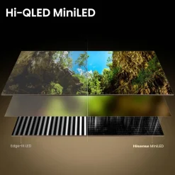 Hisense Mini-LED-Fernseher 65U7SE B/H: ca. 145x90 cm