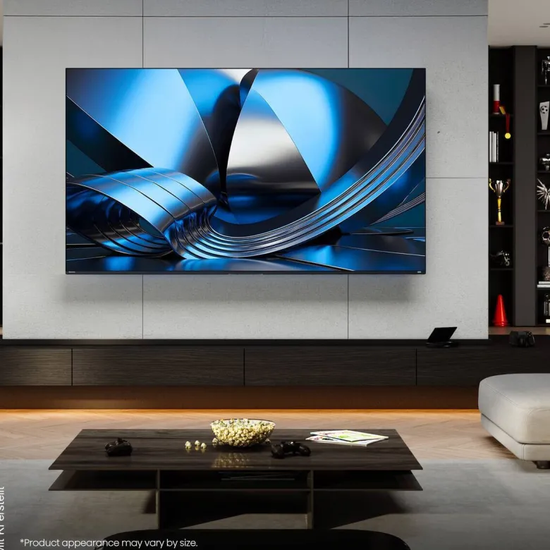Hisense Mini-LED-Fernseher 55U7SE B/H: ca. 123x77 cm