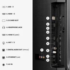 Hisense QLED-Fernseher 55E7S B/H: ca. 123x76 cm