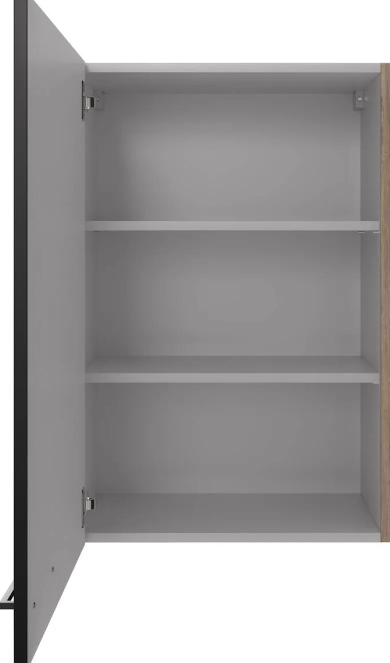 Hängeschrank Capri schwarz matt B/H/T: ca. 60x89x32 cm