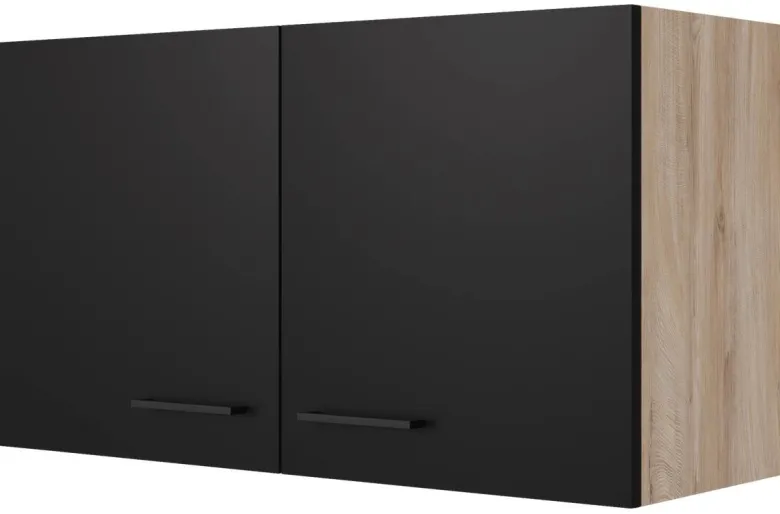 Hängeschrank Capri schwarz matt B/H/T: ca. 100x54,8x32 cm