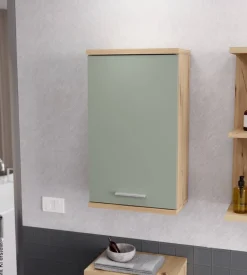 Hängeschrank Eiche Artisan Nachbildung salbei B/H/T: ca. 40x69x23 cm
