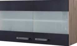 Hängeschrank Elva anthrazit strukturiert B/H/T: ca. 100x54,8x32 cm