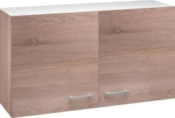 Hängeschrank Samoa weiß Eiche Nachbildung B/H/T: ca. 100x54,8x32 cm