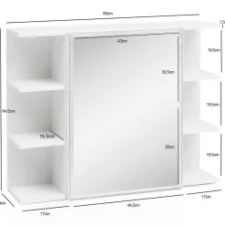 Hängeschrank weiß Spanplatte B/H/T: ca. 80x64x20 cm