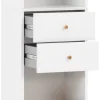 Hochschrank Bjarne weiß matt B/H/T: ca. 40,3x180,6x33,05 cm