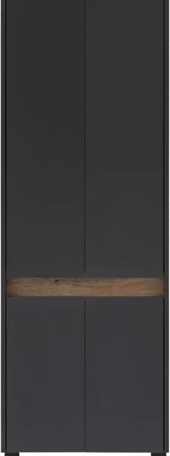 Hochschrank Cosmo anthrazit B/H/T: ca. 56,9x164,5x33 cm