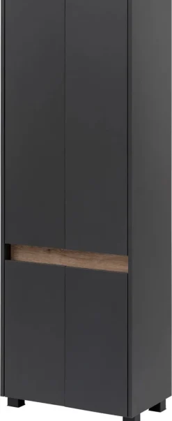 Hochschrank Cosmo anthrazit B/H/T: ca. 56,9x164,5x33 cm