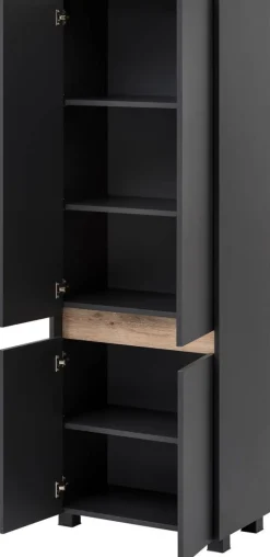 Hochschrank Cosmo anthrazit B/H/T: ca. 56,9x164,5x33 cm