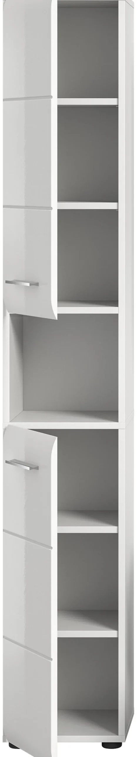 Hochschrank Ice weiß weiß Hochglanz B/H/T: ca. 30x185x30 cm