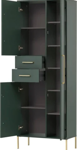 Hochschrank Kent waldgrün B/H/T: ca. 67,1x183,4x33,1 cm