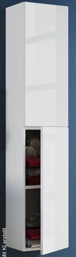 Hochschrank Lendas weiß B/H/T: ca. 33x150x22 cm