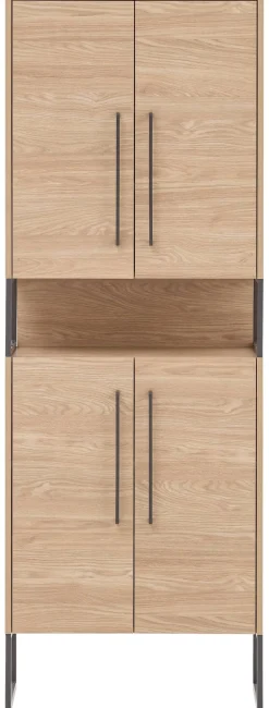Hochschrank Limone Eiche Landhaus Nachbildung B/H/T: ca. 65,2x183,4x331 cm