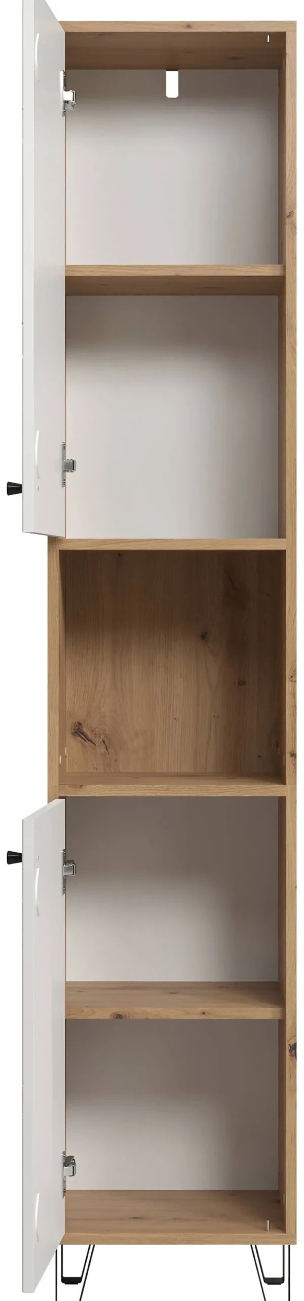 Hochschrank Touch Eiche Artisan Nachbildung weiß matt B/H/T: ca. 36x191x29 cm