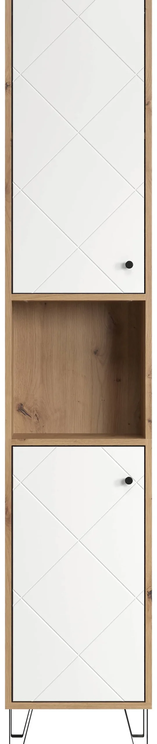 Hochschrank Touch Eiche Artisan Nachbildung weiß matt B/H/T: ca. 36x191x29 cm