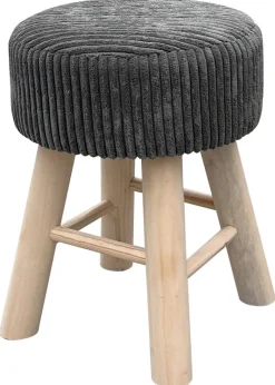 Hocker grau B/H/L: ca. 30x42x30 cm