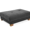 Hocker grau Microfaser B/H/T: ca. 144x46x99 cm