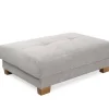 Hocker Greige Microfaser B/H/T: ca. 144x46x99 cm