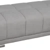 Hocker hellgrau B/H/T: ca. 141x41x66 cm