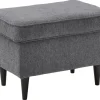 Hocker Oskar 8 anthrazit Microfaser B/H/T: ca. 63x43x42 cm
