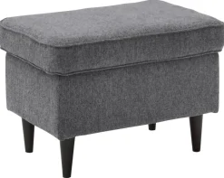 Hocker Oskar 8 anthrazit Microfaser B/H/T: ca. 63x43x42 cm