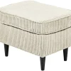 Hocker Oskar 5 creme Microfaser B/H/T: ca. 63x43x42 cm