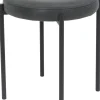 Hocker Sammy anthrazit Microfaser H/D: ca. 46x38 cm
