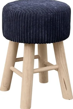 Hocker schwarz B/H/L: ca. 30x42x30 cm