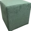 Hocker Tok Lagos moosgrün schwarz Kunststoff Styropor Schaumstoff Kord B/H/T: ca. 45x42x45 cm