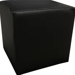 Hocker Tok Lagos schwarz schwarz Kunststoff Styropor Schaumstoff Kord B/H/T: ca. 45x42x45 cm