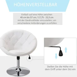Hocker 833-357WT weiß