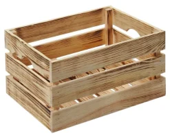 Holzkiste braun Kiefer B/H/L: ca. 30x23x40 cm