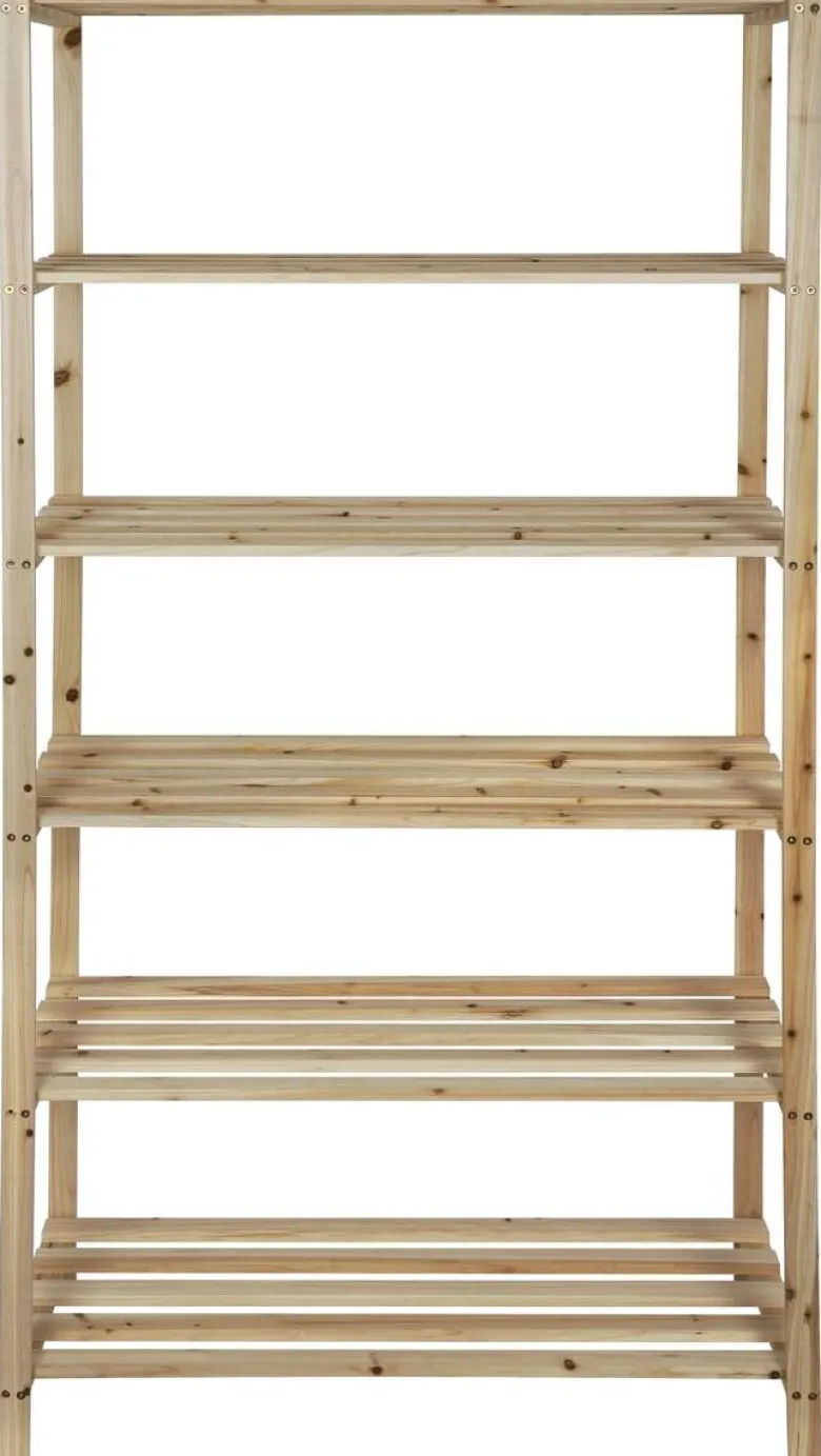 Holzregal B/H/L: ca. 40x180x90 cm