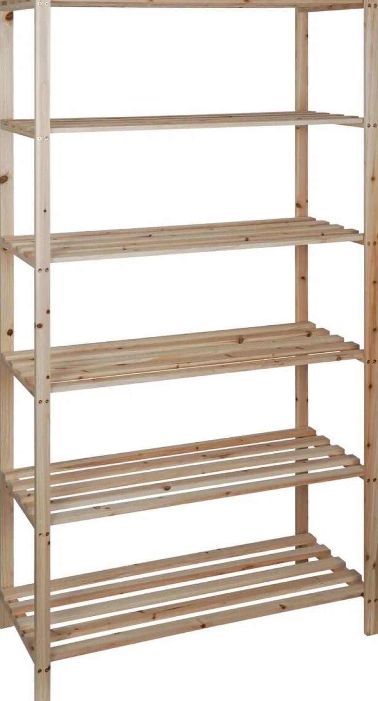 Holzregal B/H/L: ca. 40x180x90 cm
