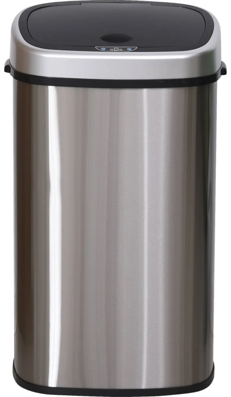 HOMCOM Abfalleimer silber B/H/L: ca. 28,9x68x40,9 cm