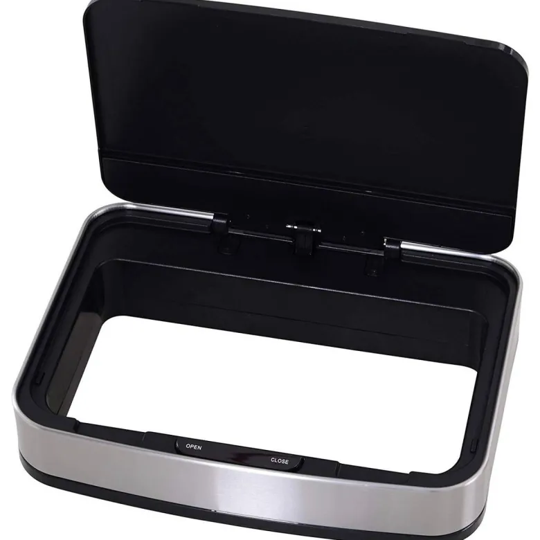 HOMCOM Abfalleimer silber B/H/L: ca. 30x81x42 cm
